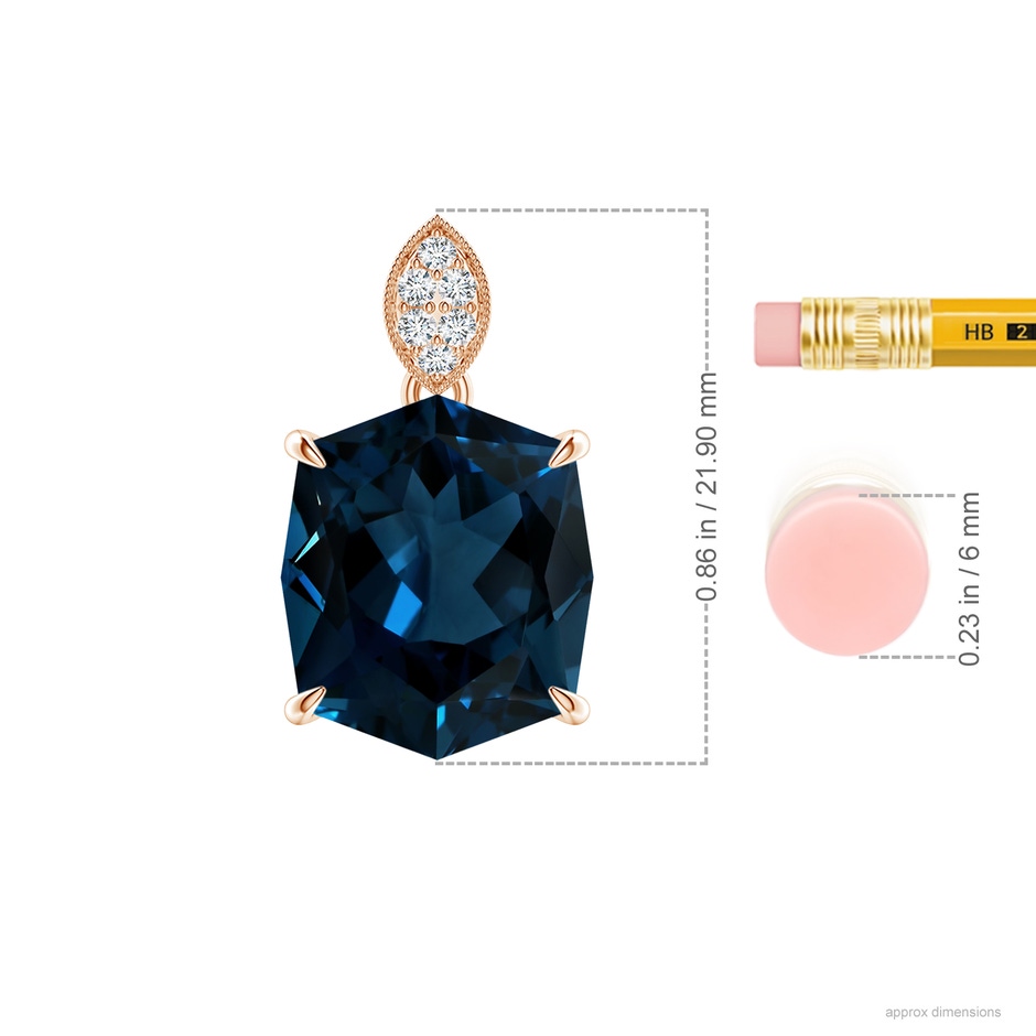 14.00x11.95x7.30mm AAAA FC_SP1919LBTD_H-RGE-AAAA-14.00x11.95x7.30 in 18K Rose Gold ruler