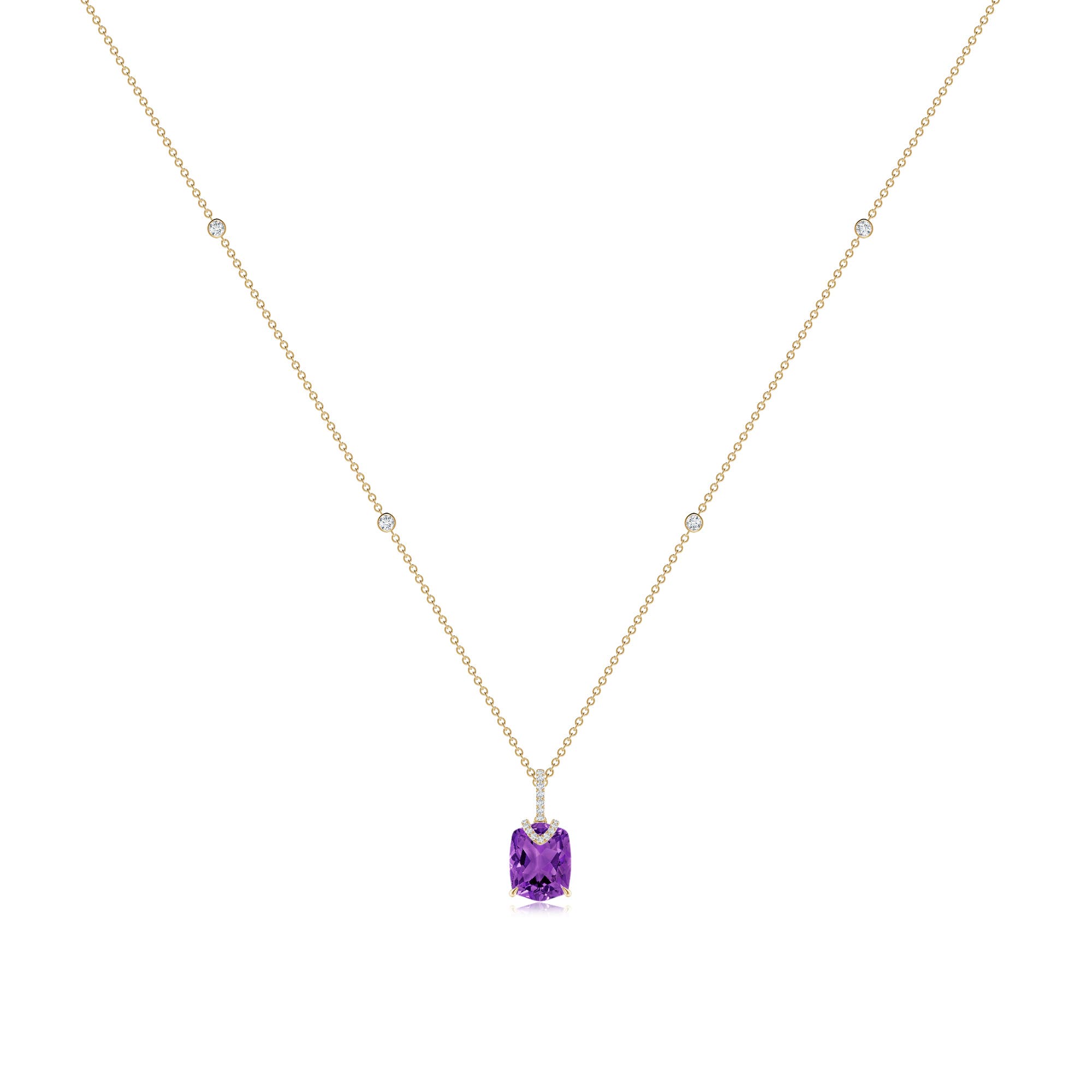 AAAA - Amethyst / 3.06 CT / 14 KT Yellow Gold