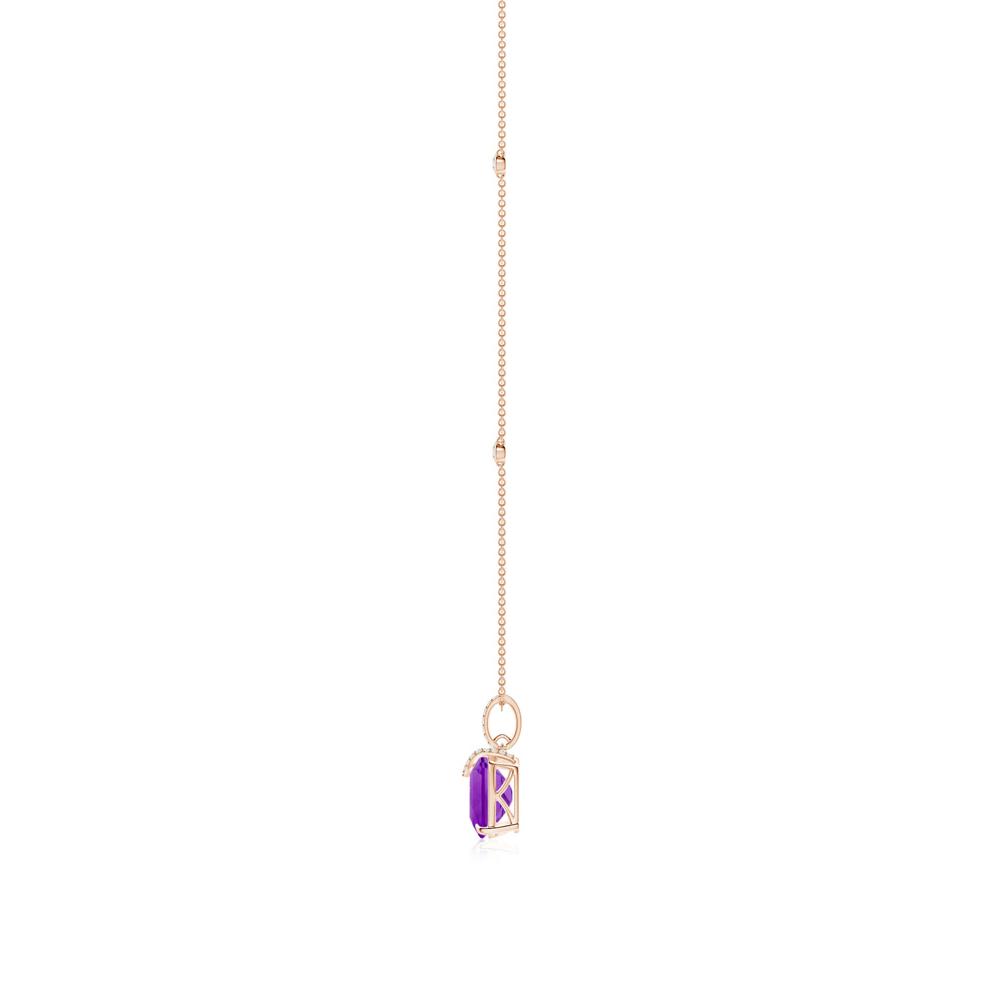 AAAA - Amethyst / 5.43 CT / 14 KT Rose Gold