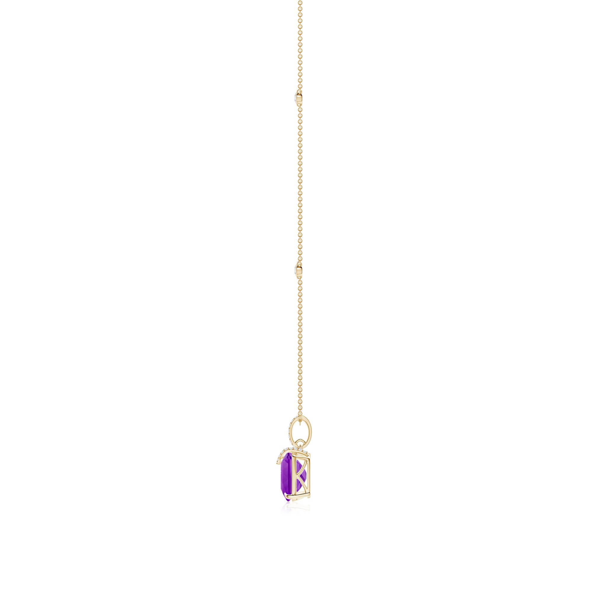 AAAA - Amethyst / 5.43 CT / 14 KT Yellow Gold