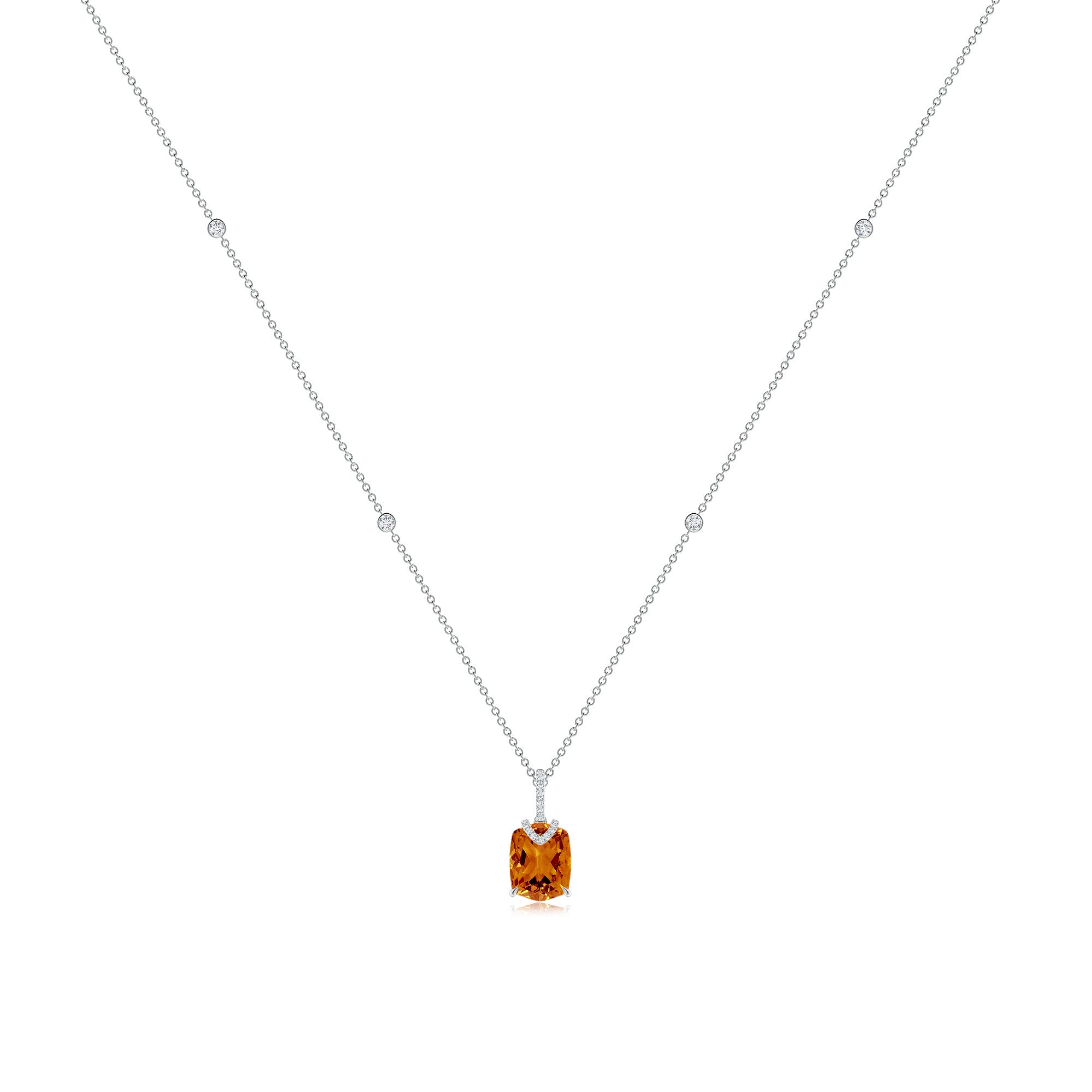 AAAA - Citrine / 3.06 CT / 14 KT White Gold