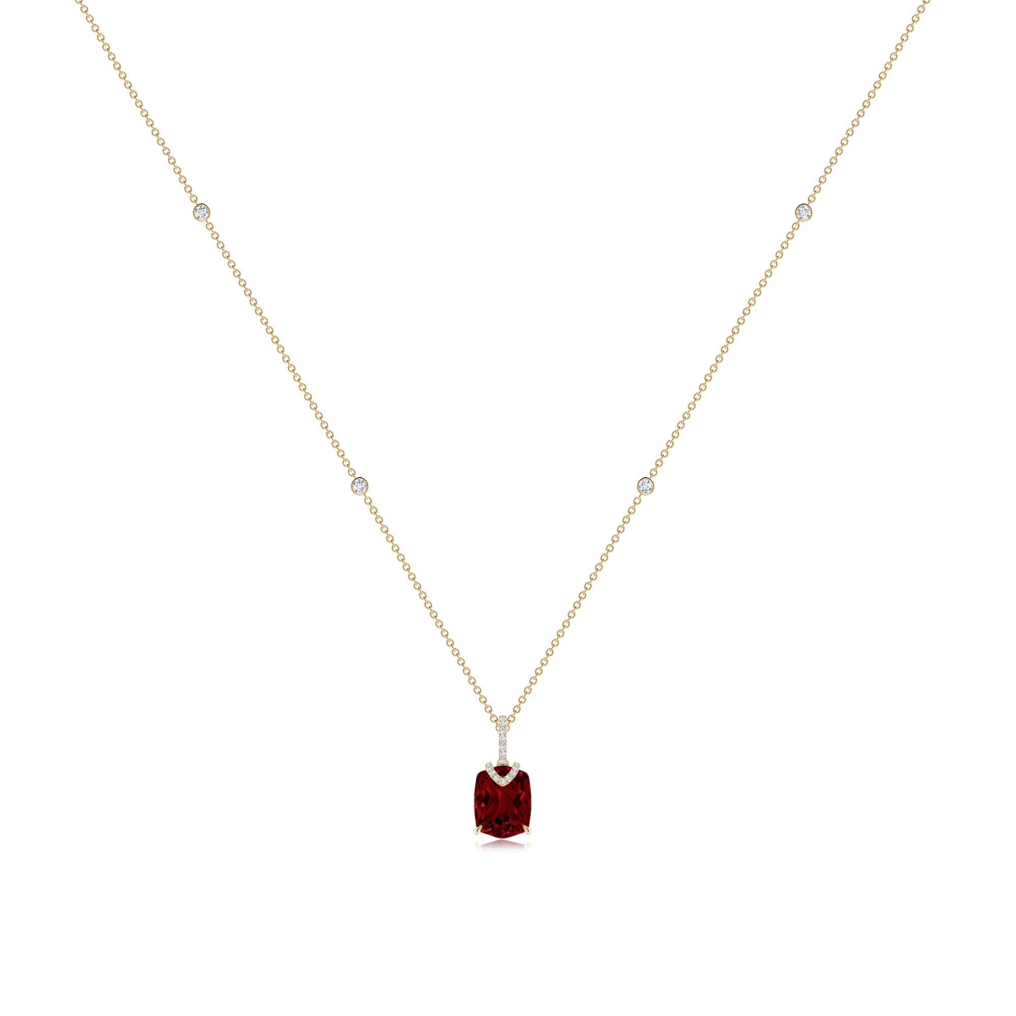 AAAA - Garnet / 3.06 CT / 14 KT Yellow Gold