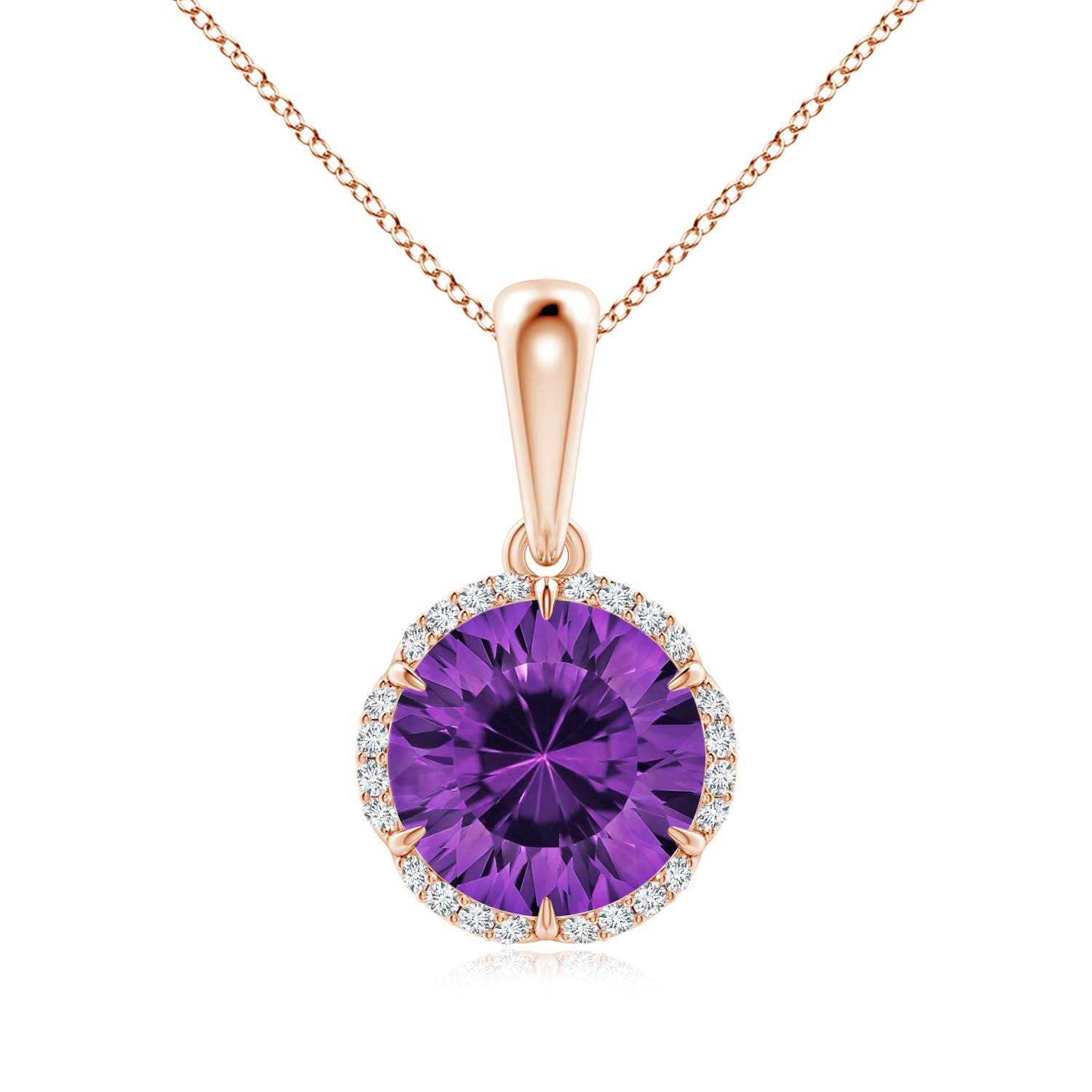 AAAA - Amethyst / 1.87 CT / 14 KT Rose Gold