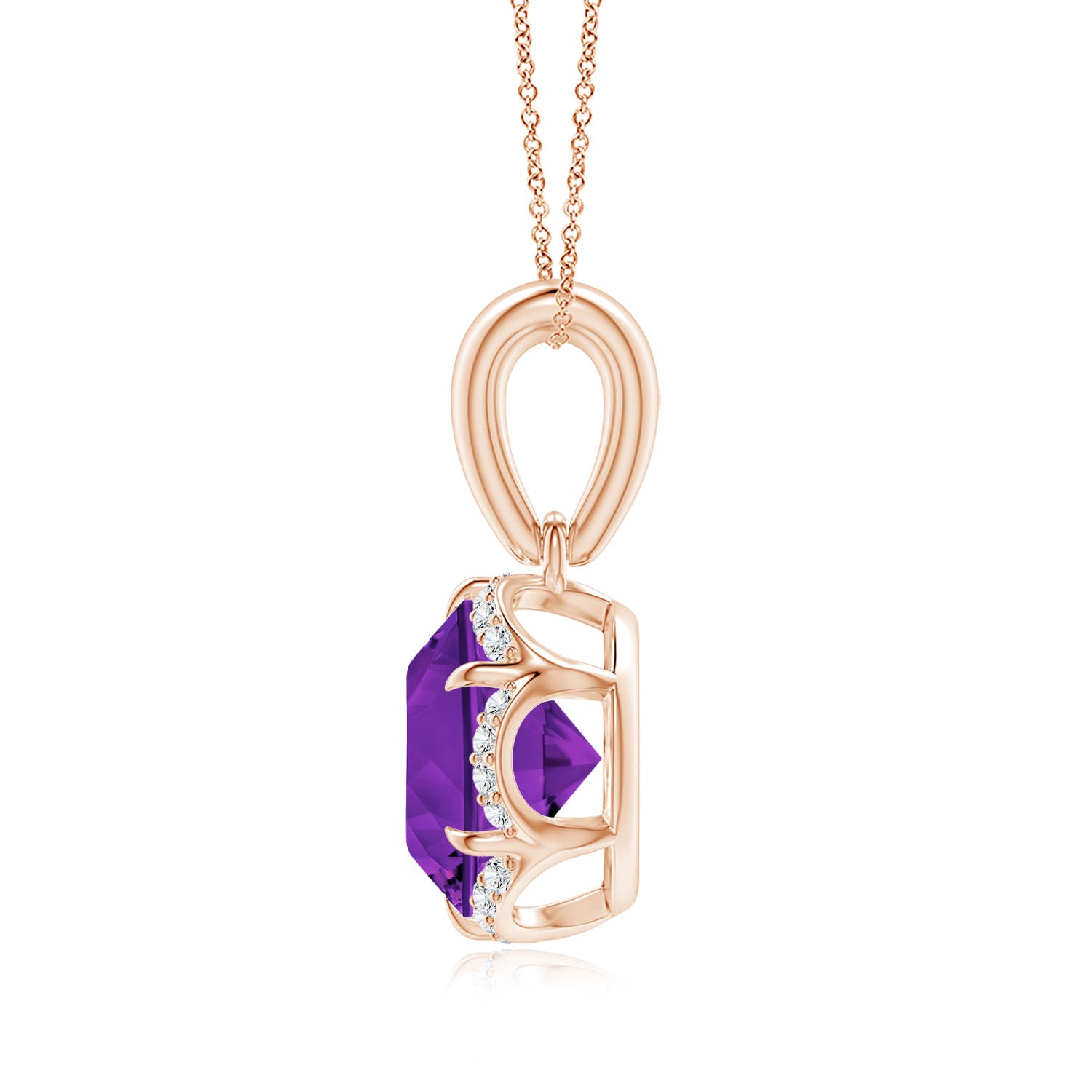 AAAA - Amethyst / 1.87 CT / 14 KT Rose Gold