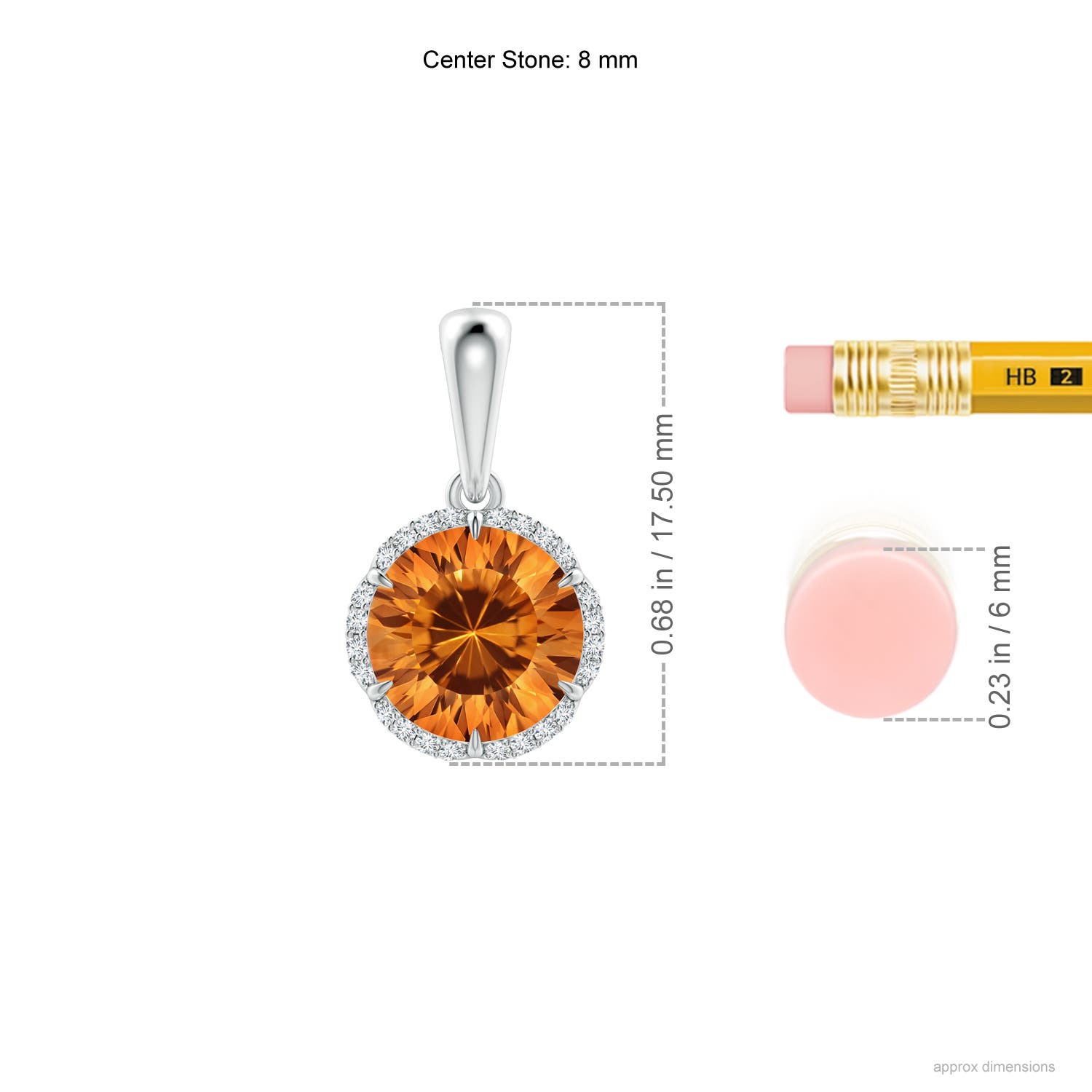 AAAA - Citrine / 1.87 CT / 14 KT White Gold