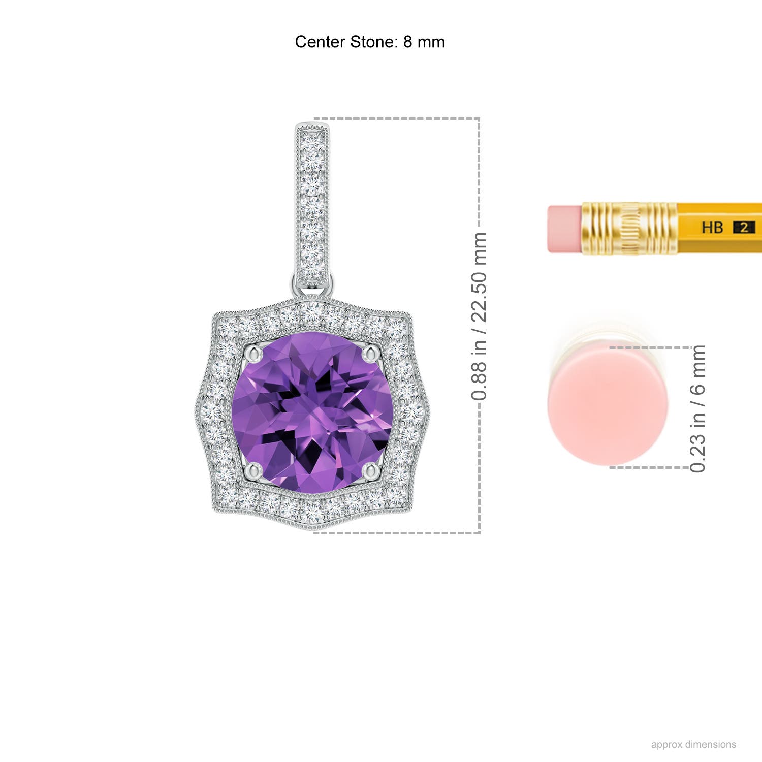 AAAA - Amethyst / 2.01 CT / 14 KT White Gold