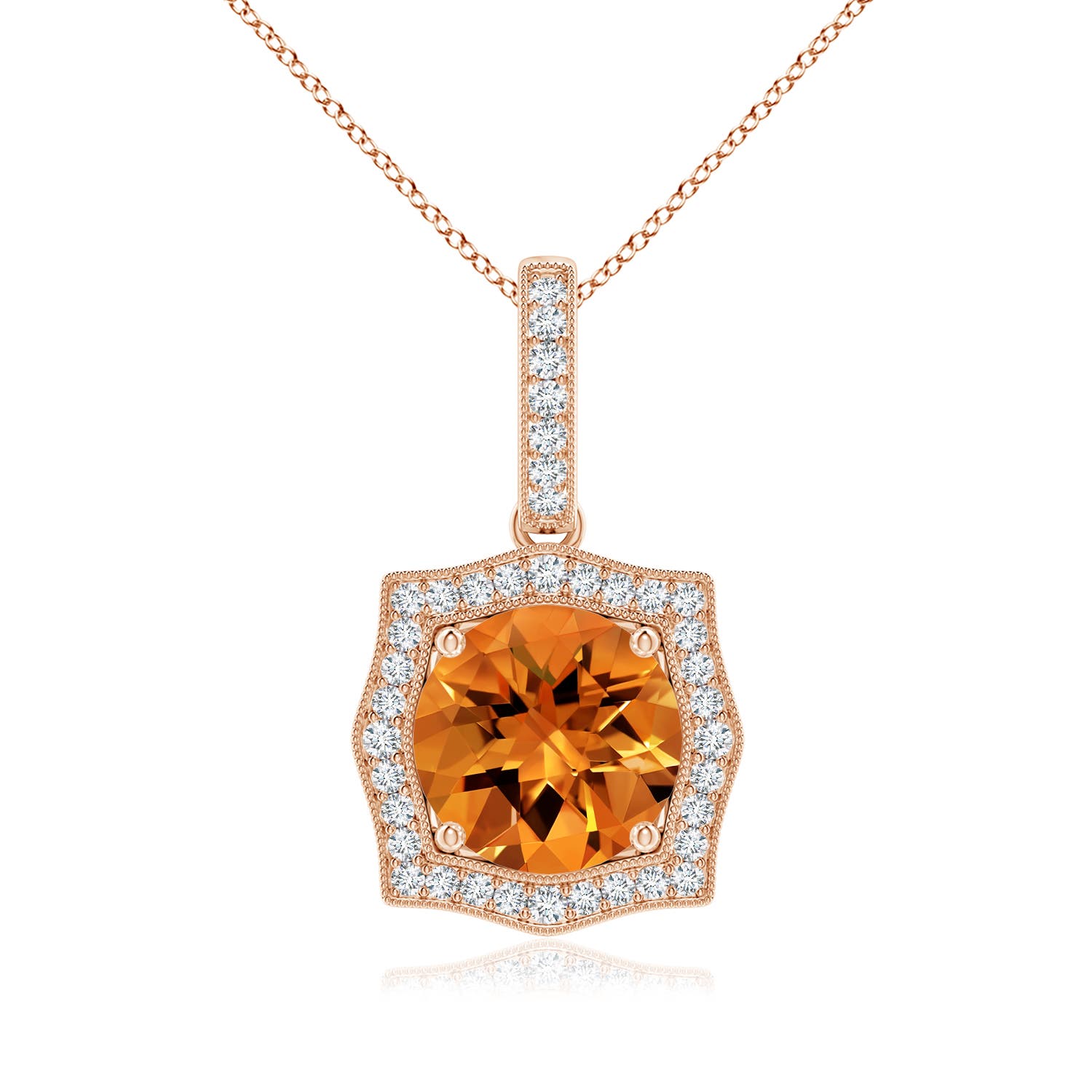 AAAA - Citrine / 2.01 CT / 14 KT Rose Gold