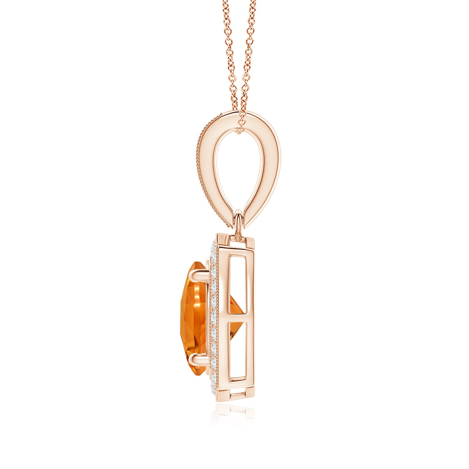 AAAA - Citrine / 2.01 CT / 14 KT Rose Gold