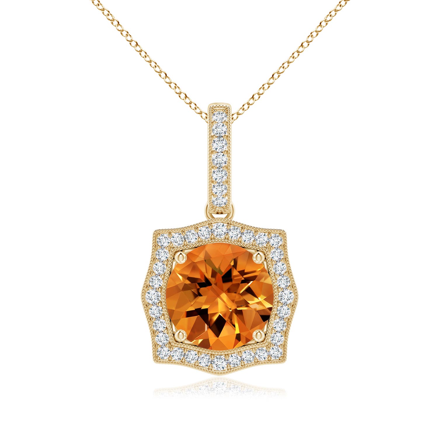 AAAA - Citrine / 2.01 CT / 14 KT Yellow Gold