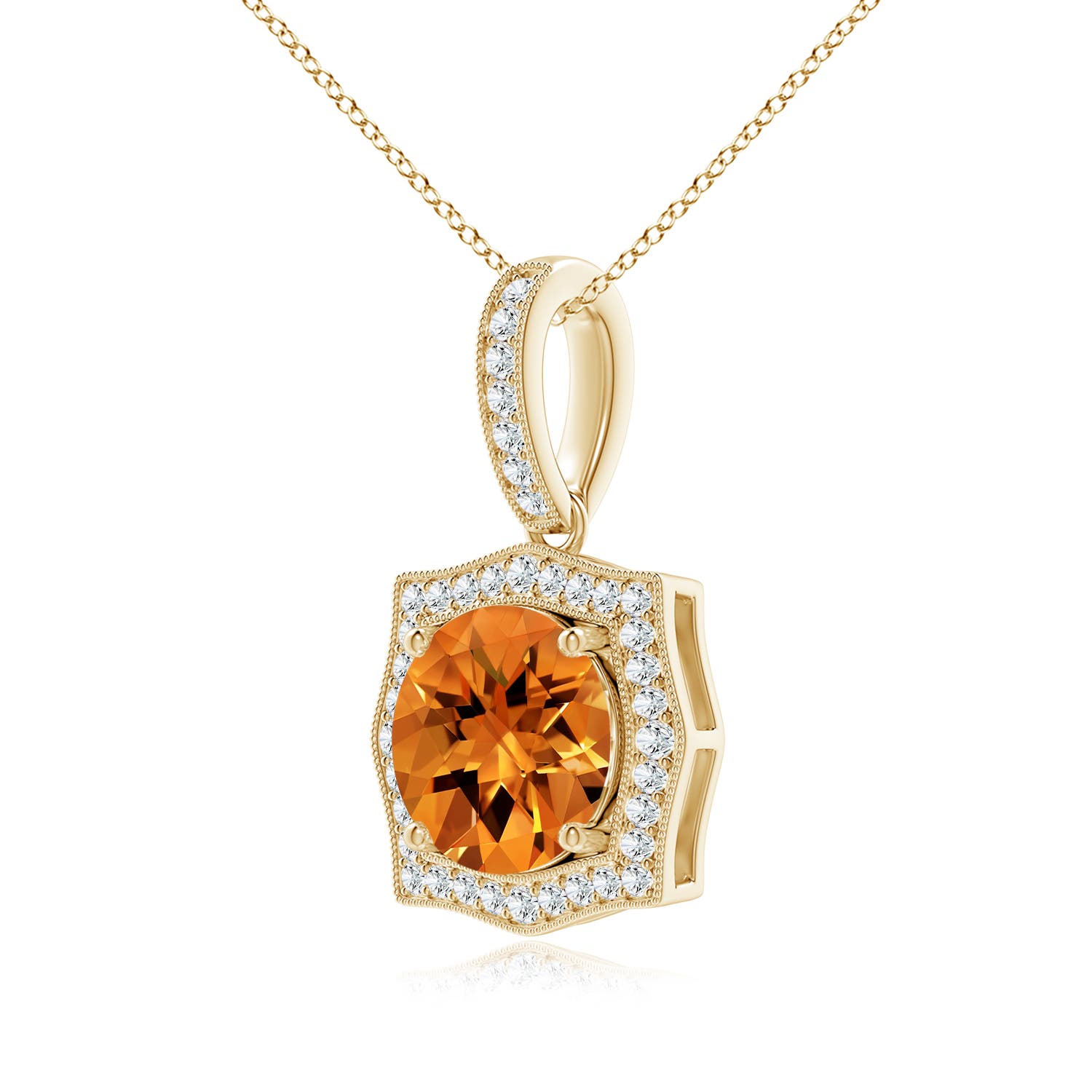 AAAA - Citrine / 2.01 CT / 14 KT Yellow Gold