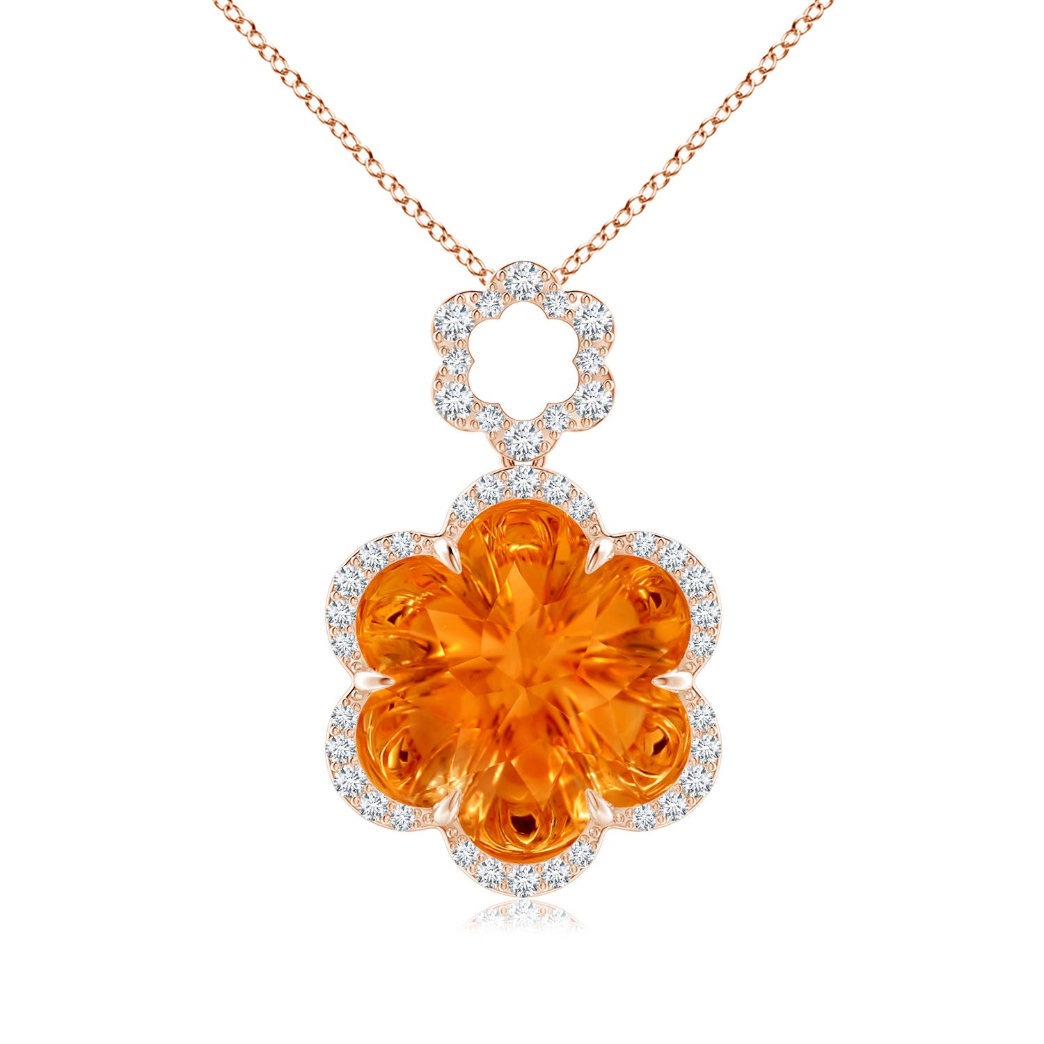 AAAA - Citrine / 7.25 CT / 14 KT Rose Gold