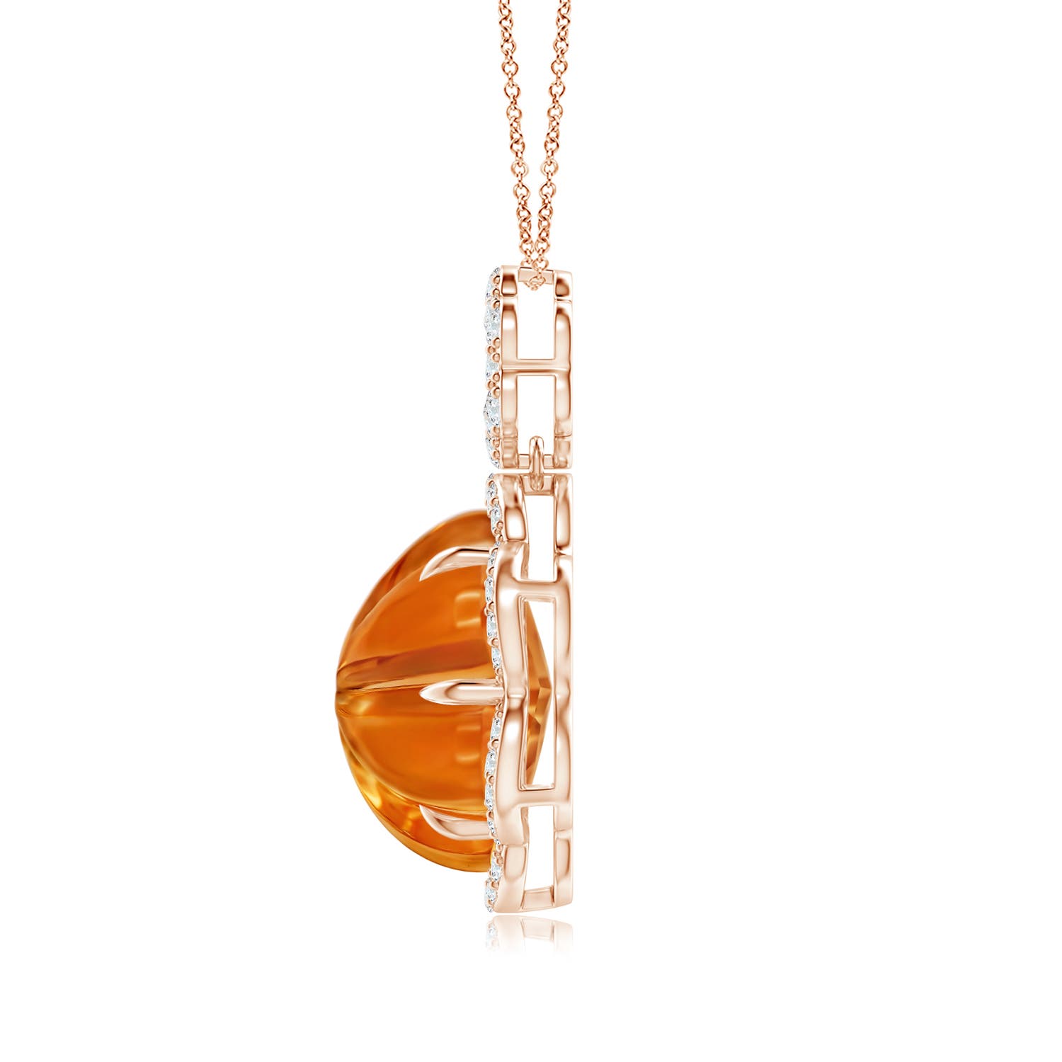 AAAA - Citrine / 7.25 CT / 14 KT Rose Gold