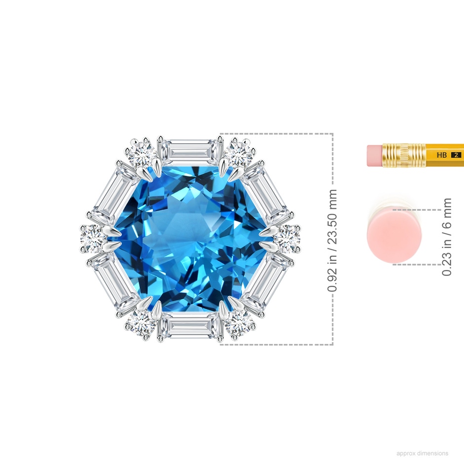 17.20x15.03x10.16mm AAAA FC_SP2338SBTD_H-PT-AAAA-17.20x15.03x10.16 in P950 Platinum ruler