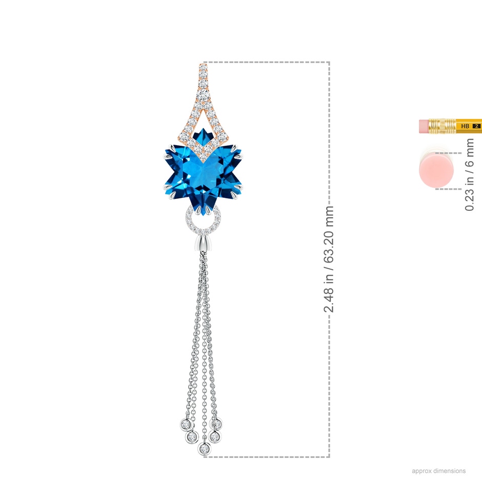 16.20x14.05x9.11mm AAAA FC_SP2339SBTD_H-RWG-AAAA-16.20x14.05x9.11 in Rose Gold White Gold ruler
