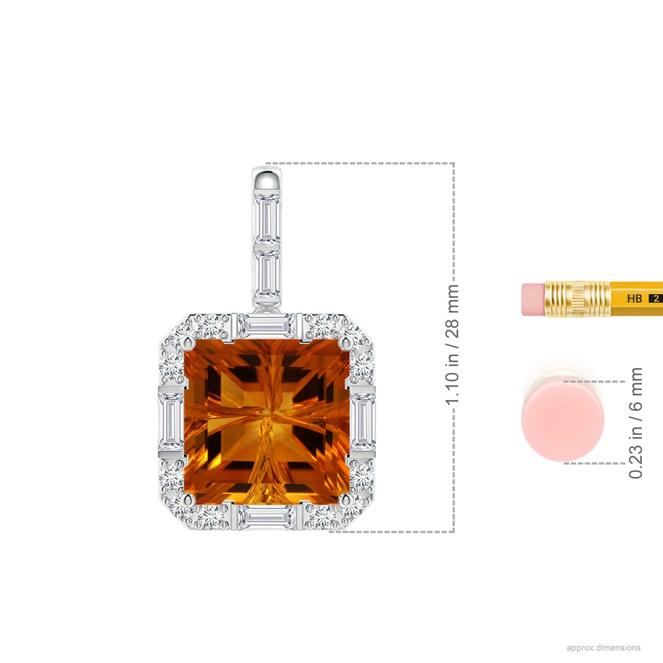 12.16x12.11x7.93mm AAAA FC_SP2340CTD_H-PT-AAAA-12.16x12.11x7.93 in P950 Platinum ruler