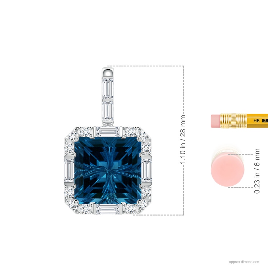 12.11x12.02x7.61mm AAAA FC_SP2340LBTD_H-PT-AAAA-12.11x12.02x7.61 in P950 Platinum ruler