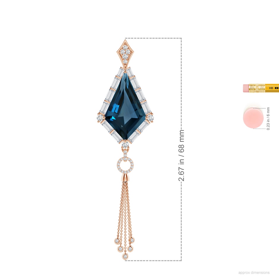 22.24x14.00x7.97mm AAAA FC_SP2341LBTD_H-RGE-AAAA-22.24x14.00x7.97 in 18K Rose Gold ruler