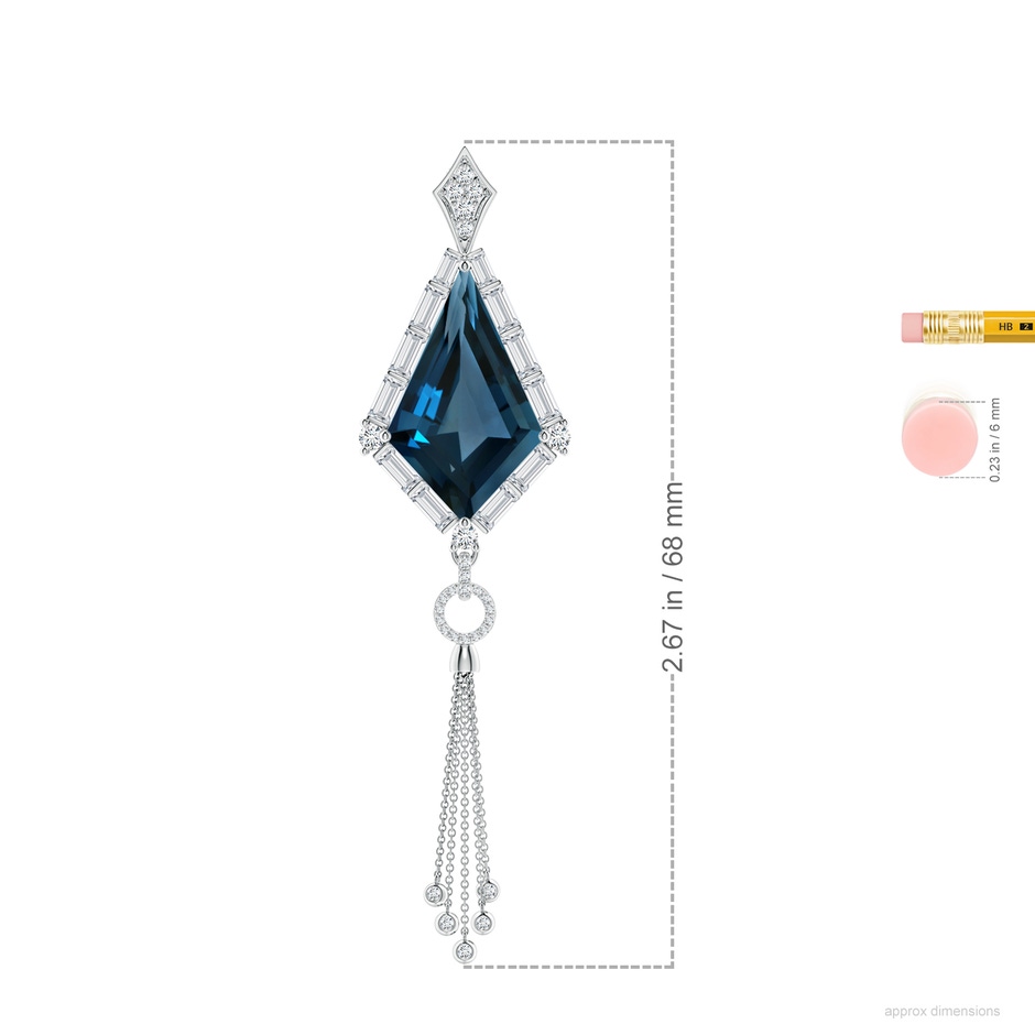 22.24x14.00x7.97mm AAAA FC_SP2341LBTD_H-PT-AAAA-22.24x14.00x7.97 in P950 Platinum ruler