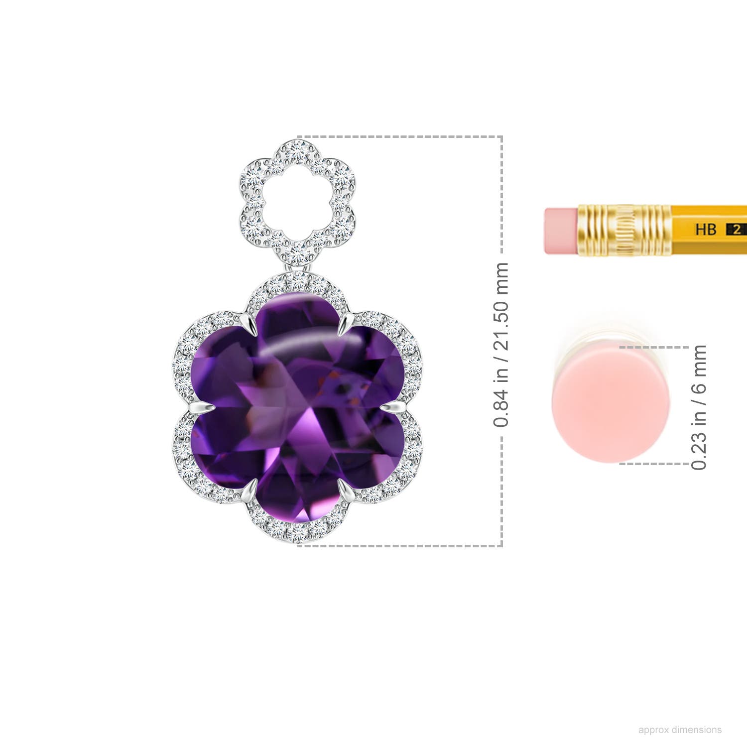 10.44x9.72x6.98mm AAAA FC_SP2344AMD_H-WG-AAAA-10.44x9.72x6.98 in White Gold - ruler