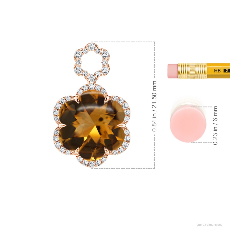 10.48x9.85x6.88mm AAAA FC_SP2344CTD_H-RGE-AAAA-10.48x9.85x6.88 in 18K Rose Gold ruler