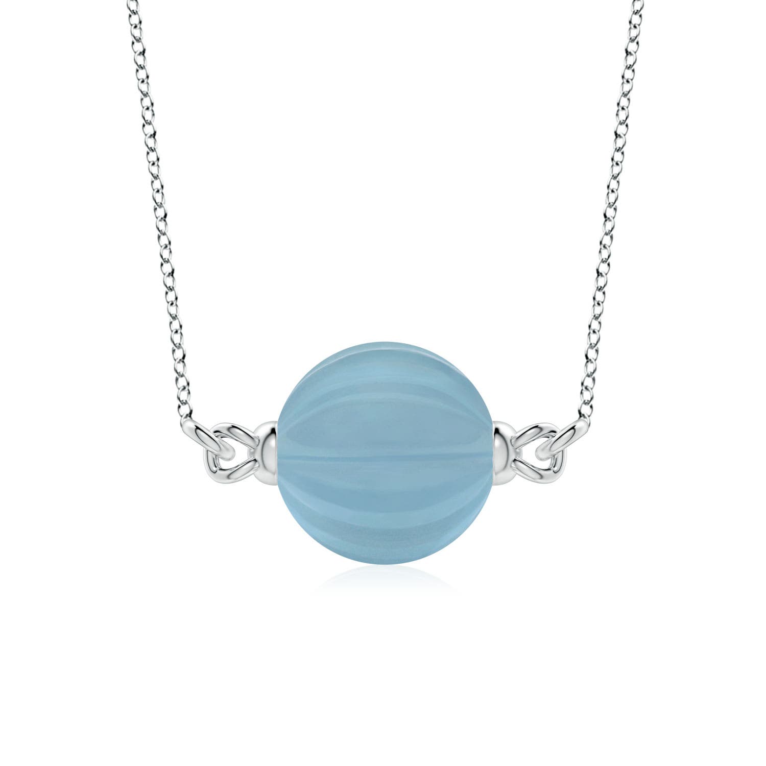 The Heritage Collection Melon-Shaped Aquamarine Pendant by D.K. Surana