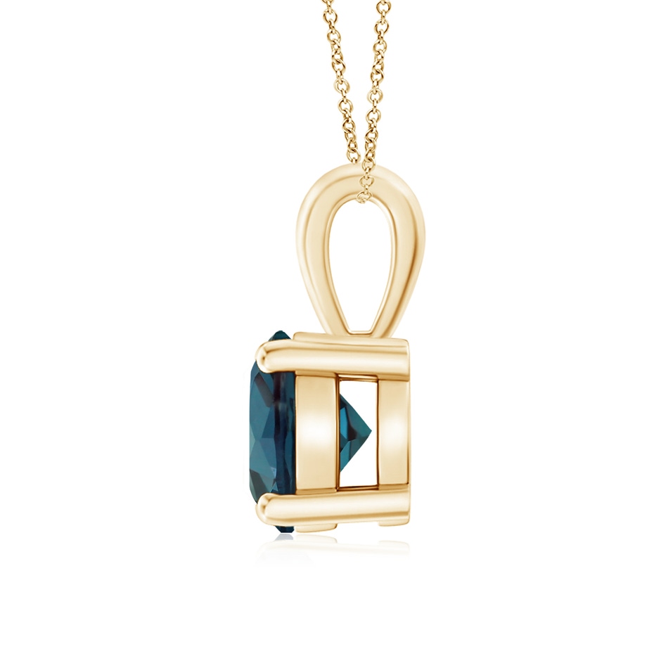 7mm Labgrown Classic Prong-Set Round Lab-Grown Alexandrite Solitaire Pendant in Yellow Gold side 199