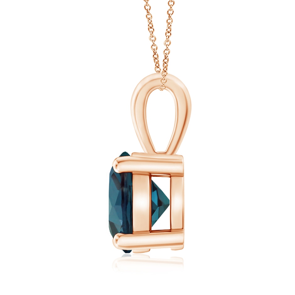8mm Labgrown Classic Prong-Set Round Lab-Grown Alexandrite Solitaire Pendant in 18K Rose Gold side 199