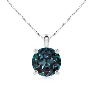 8mm Labgrown Classic Round Lab-Grown Alexandrite Solitaire Pendant in P950 Platinum