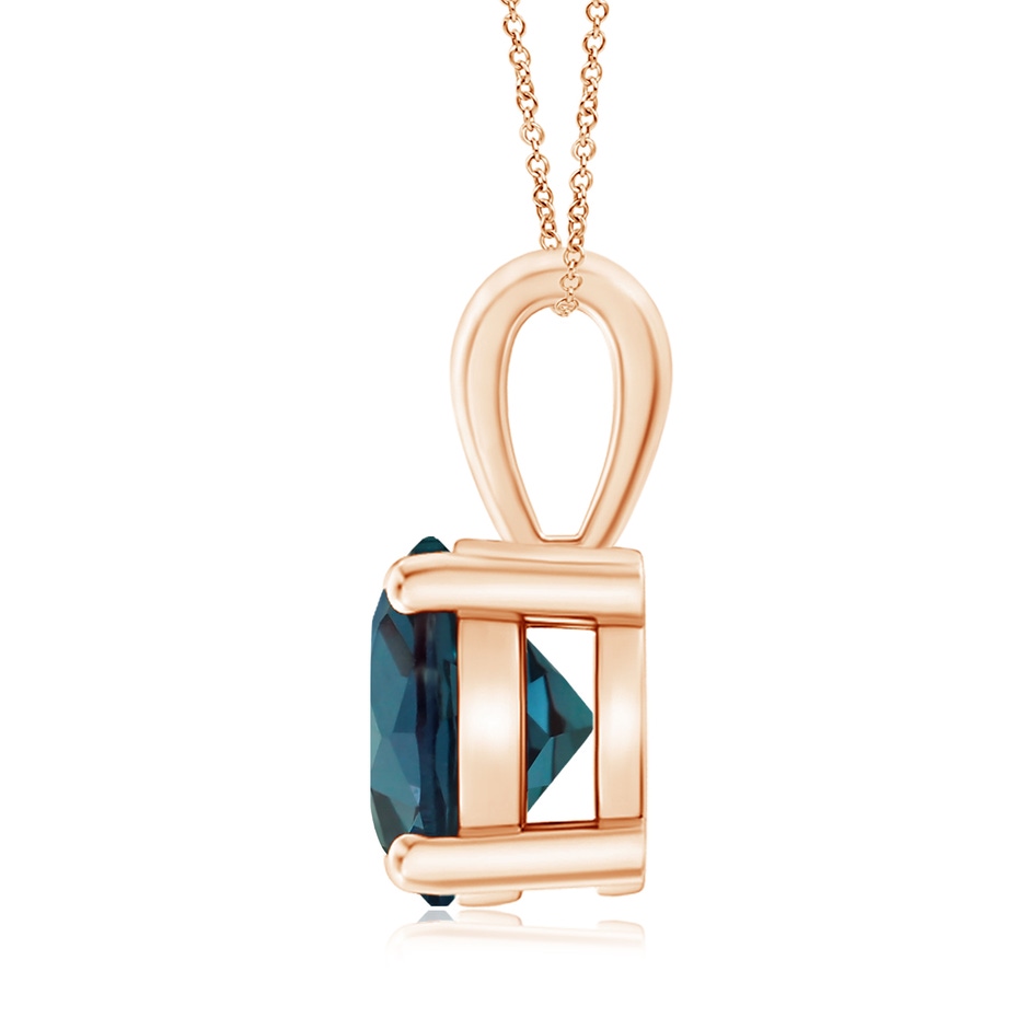 9mm Labgrown Classic Prong-Set Round Lab-Grown Alexandrite Solitaire Pendant in 18K Rose Gold side 199