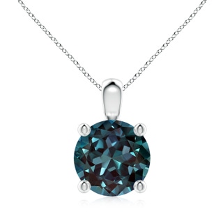 9mm Labgrown Classic Round Lab-Grown Alexandrite Solitaire Pendant in P950 Platinum