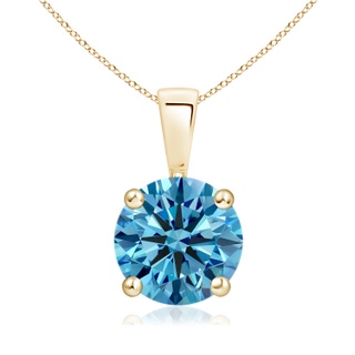 Round Fancy Intense, VS Lab Grown Blue Diamond