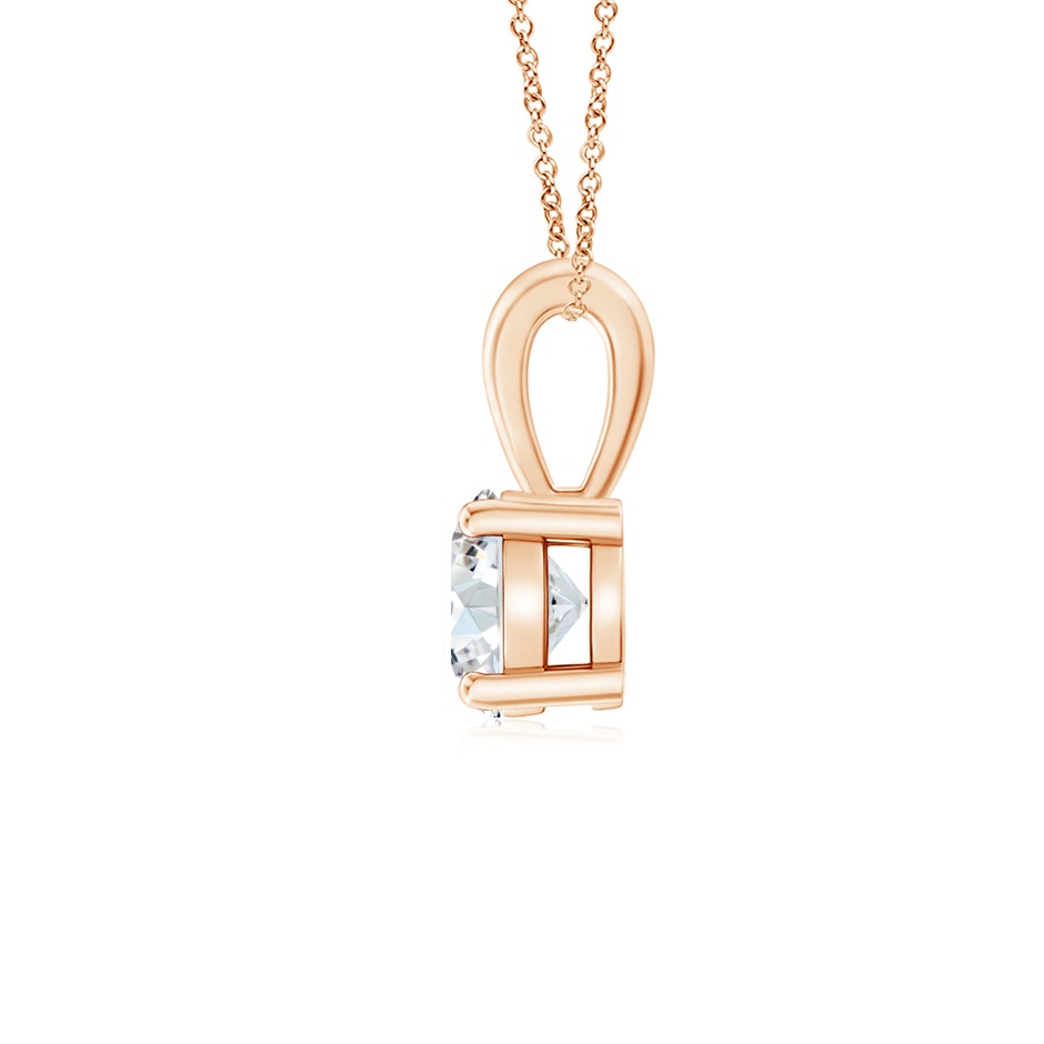 5.1mm FGVS Lab-Grown Classic Round Diamond Solitaire Pendant in Rose Gold side 199
