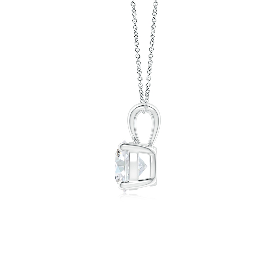 5.1mm FGVS Lab-Grown Classic Round Diamond Solitaire Pendant in White Gold Side 199