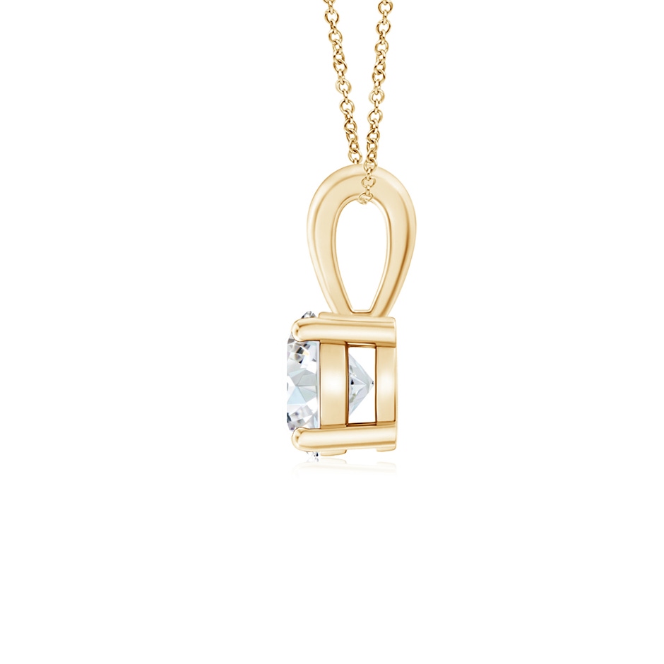 5.1mm FGVS Lab-Grown Classic Round Diamond Solitaire Pendant in Yellow Gold side 199