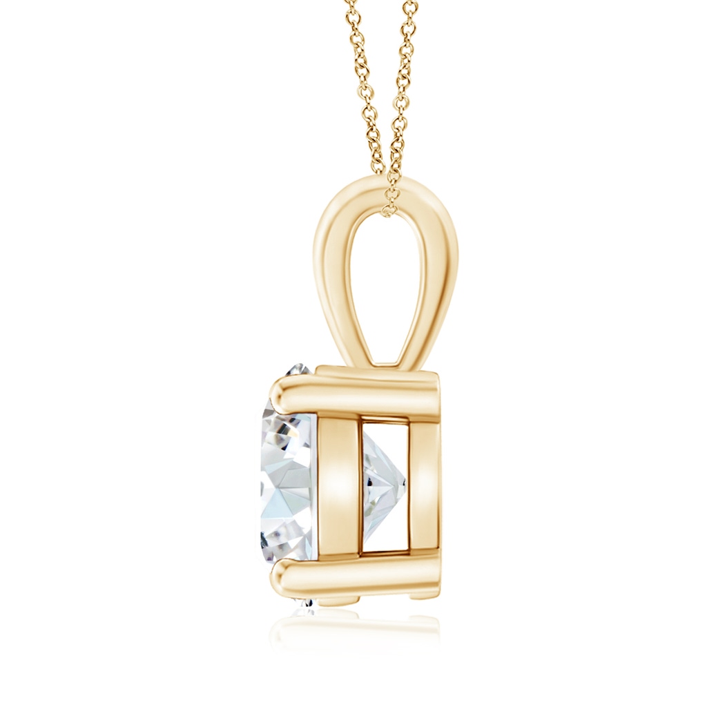 8.1mm FGVS Lab-Grown Classic Round Diamond Solitaire Pendant in 10K Yellow Gold - side 199