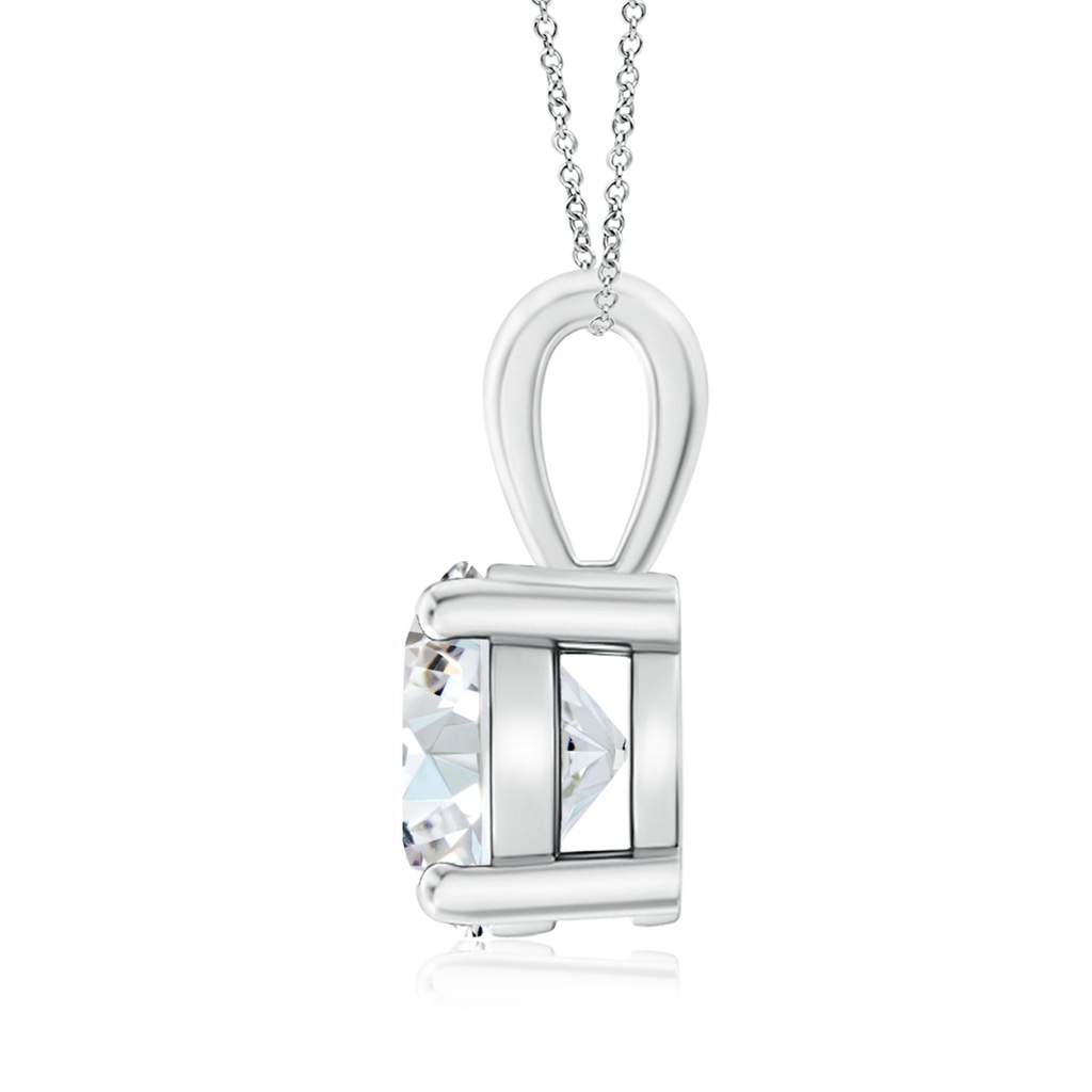 8.1mm FGVS Lab-Grown Classic Round Diamond Solitaire Pendant in S999 Silver - side 199