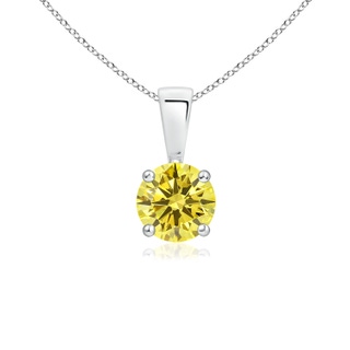 Round Fancy Intense, VS Lab Grown Yellow Diamond