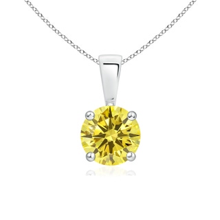 Round Fancy Intense, VS Lab Grown Yellow Diamond