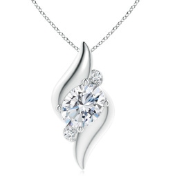 Oval Lab Grown Diamond Fashion Necklaces & Pendants