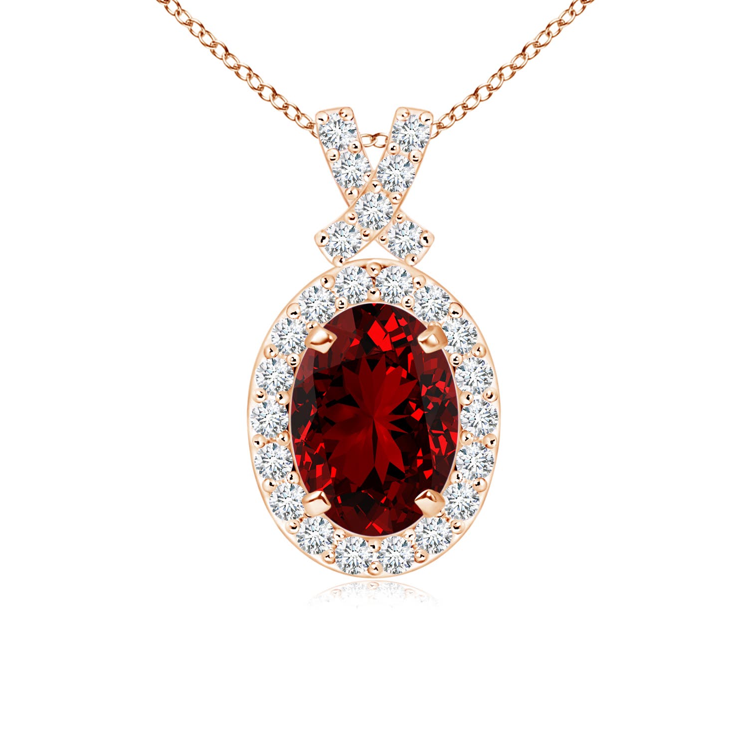 Premium - Lab-Grown Ruby / 1.23 CT / 14 KT Rose Gold