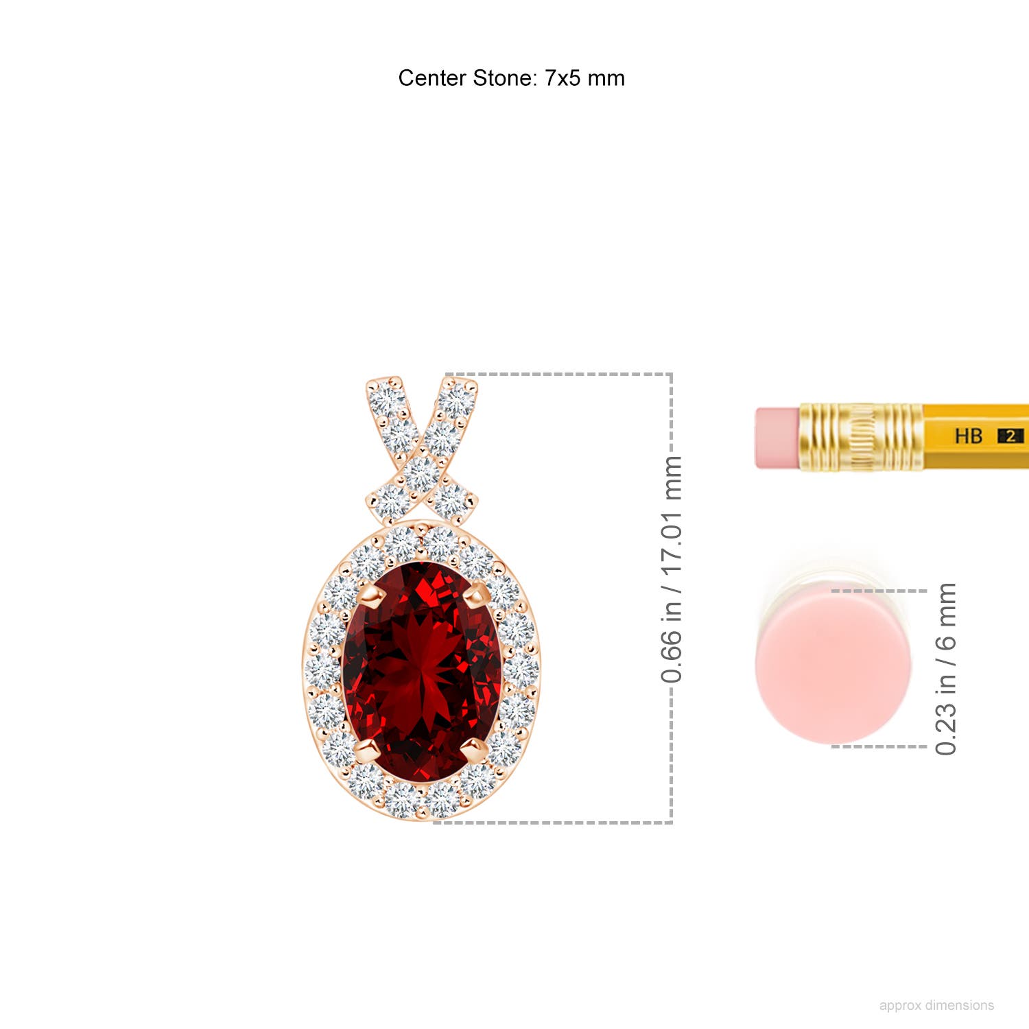 Premium - Lab-Grown Ruby / 1.23 CT / 14 KT Rose Gold