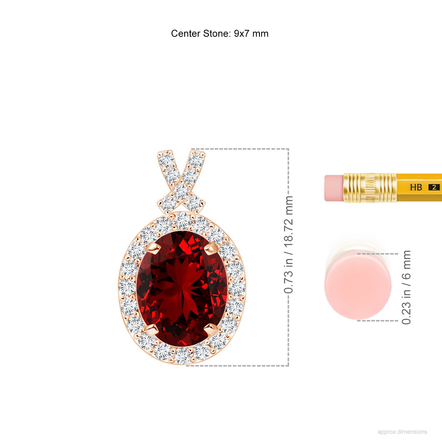 Premium - Lab-Grown Ruby / 2.28 CT / 14 KT Rose Gold