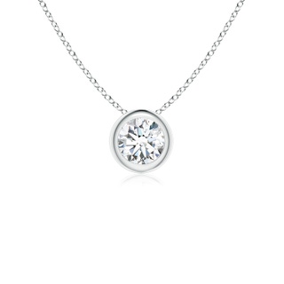 4.1mm FGVS Lab-Grown Bezel-Set Round Diamond Solitaire Pendant in P950 Platinum