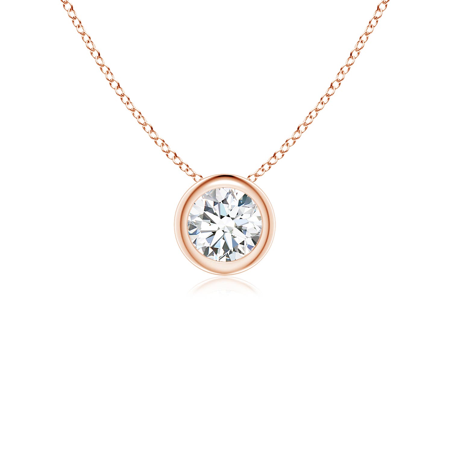 F-G, VS / 0.25 CT / 14 KT Rose Gold