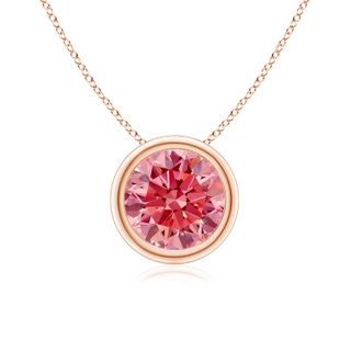 Round Fancy Intense, VS Lab Grown Pink Diamond