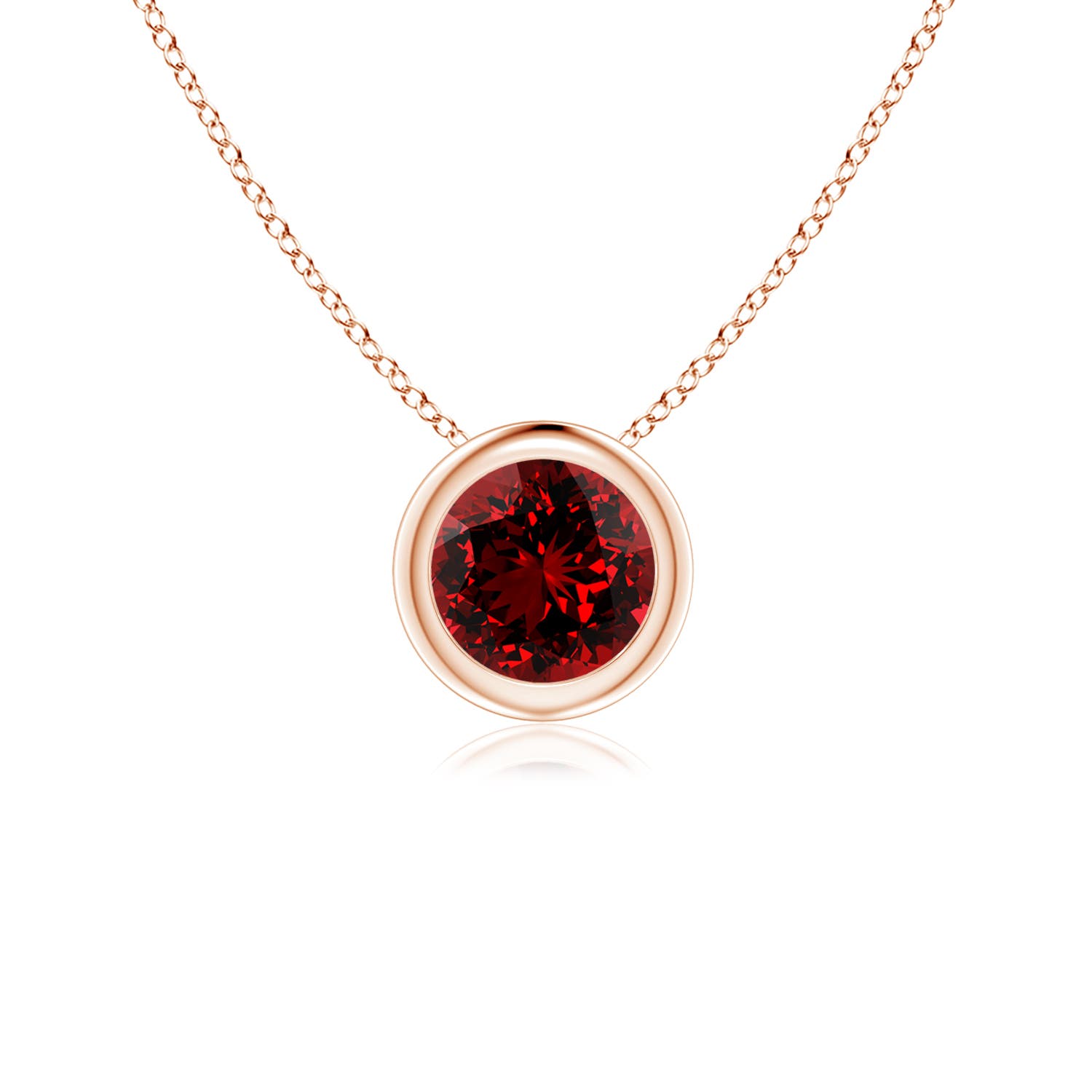 Premium - Lab-Grown Ruby / 0.6 CT / 14 KT Rose Gold