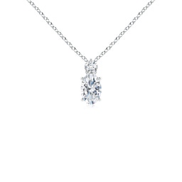 Two Stone Lab Grown Diamond Two Stone Necklaces & Pendants