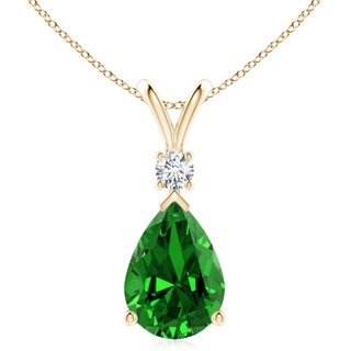 Pear Lab-Grown Lab Grown Emerald