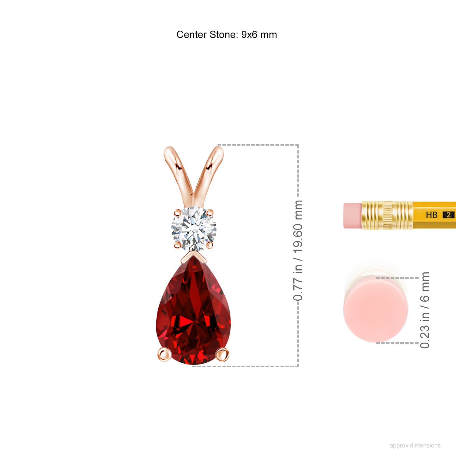 Premium - Lab Grown Ruby / 1.86 CT / 18 KT Rose Gold