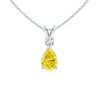 Pear Fancy Intense, VS Lab Grown Yellow Diamond